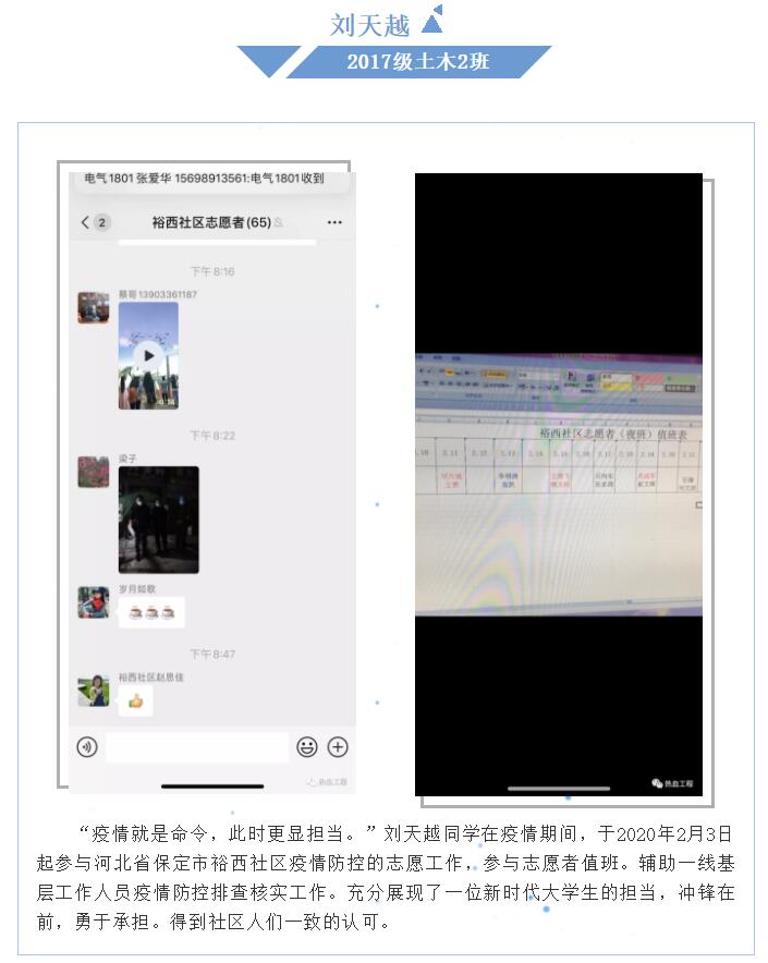 【戰(zhàn)“疫”先鋒】保理青年榜樣事跡報道（第十二期）