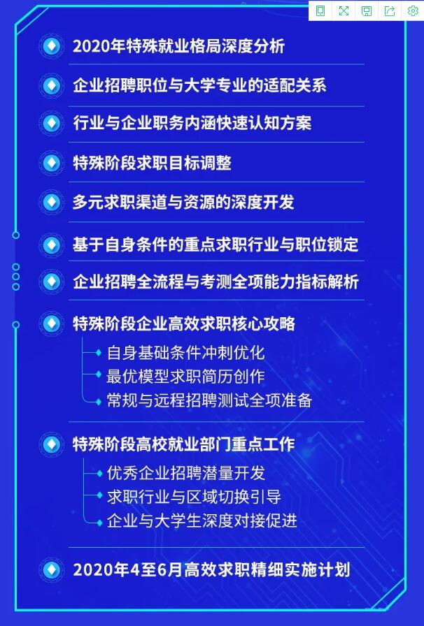 【就業(yè)指導(dǎo)】教育部24365就業(yè)公益課程：“云”上求職 逆勢飛躍