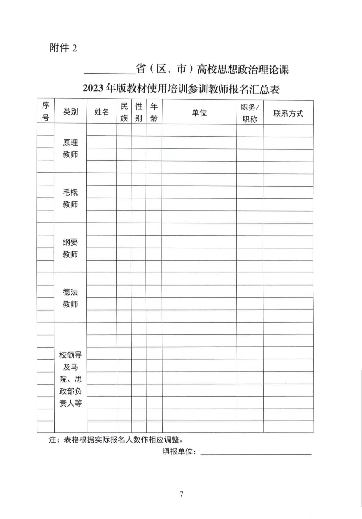 關(guān)于做好高校思想政治理論課2023年版 教材使用培訓的通知