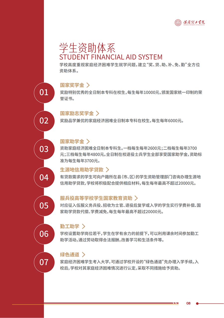 保定理工學院2025年高職單招招生簡章