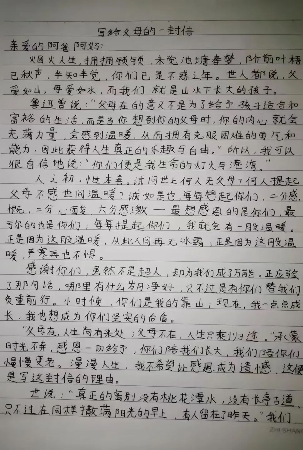 寸草春暉，情暖桑榆（五）